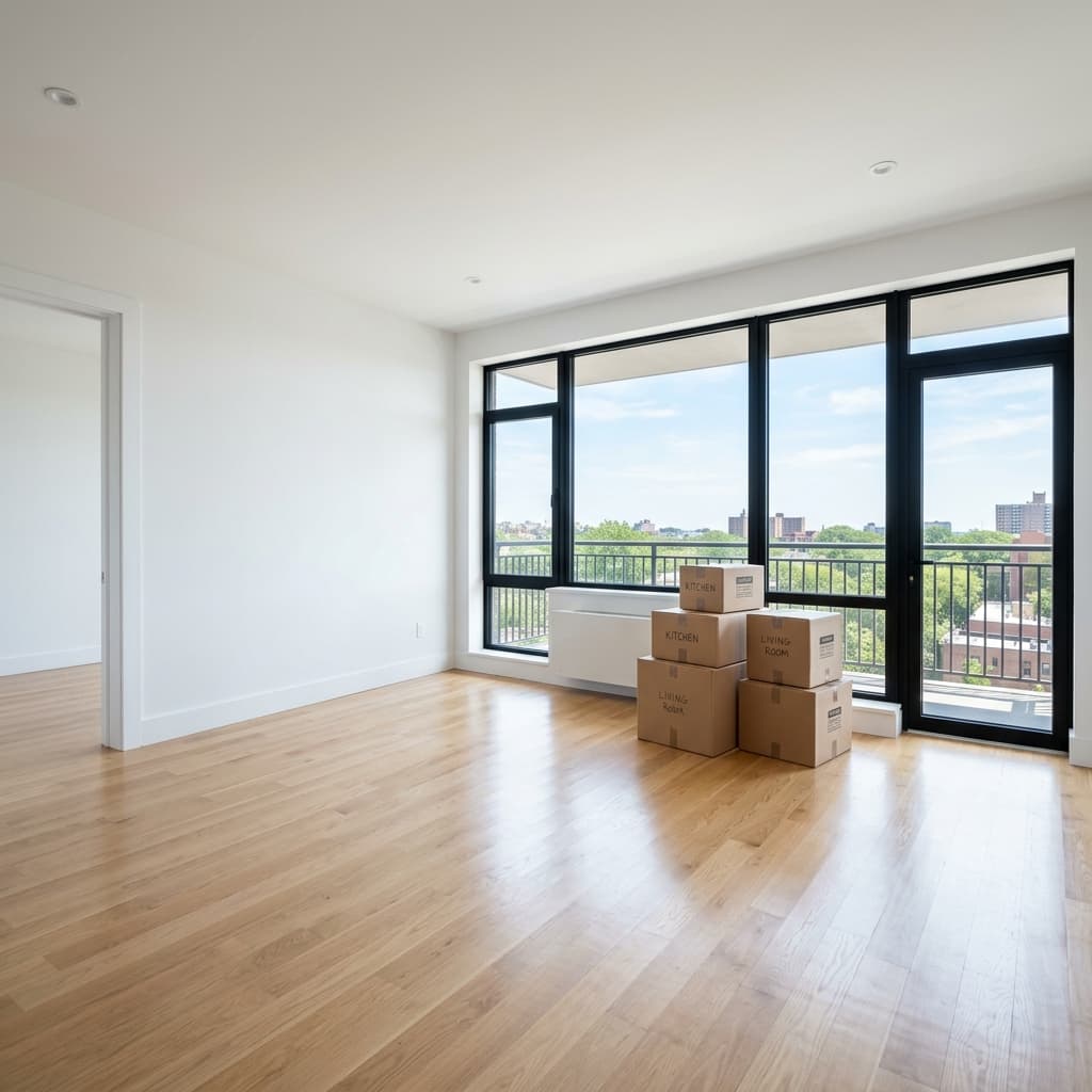 Professional move-in and move-out cleaning of an empty home ready for new occupants